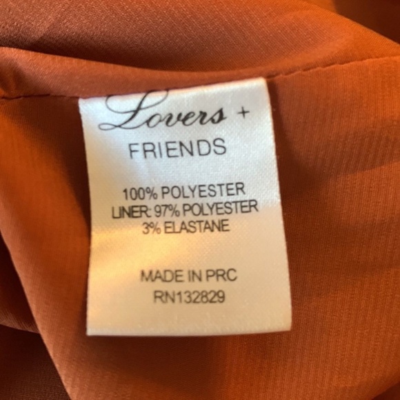 Lovers and Friends Burnt Orange A line Mini Skirt | Size S - Picture 6 of 6